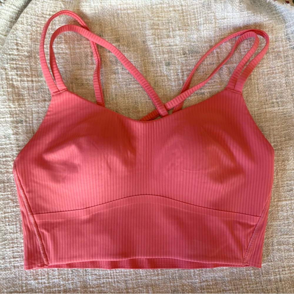 lululemon like a cloud ribbed longline bra